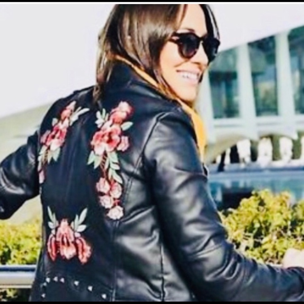 Zara faux leather jacket